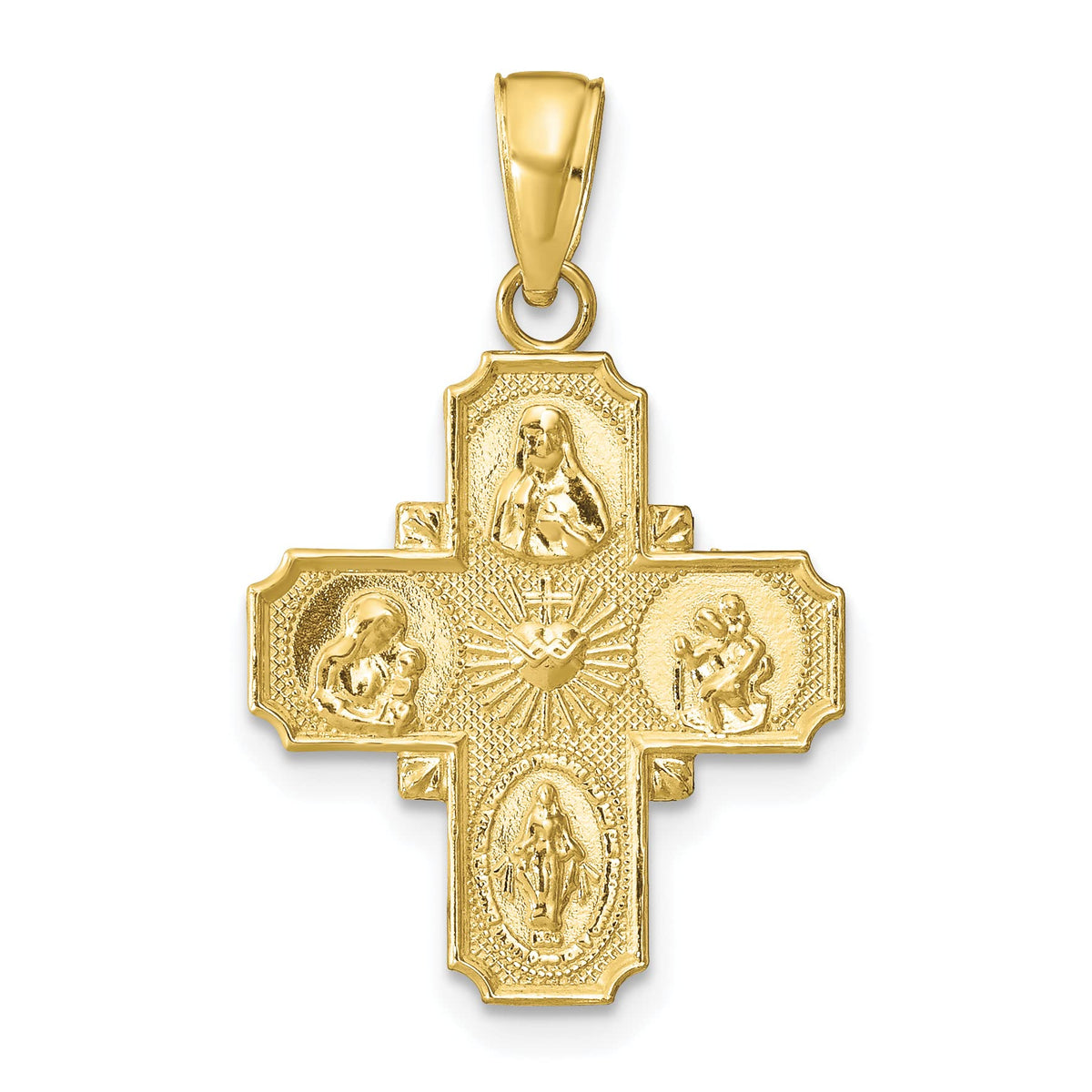 10K Yellow Gold Medal Pendant P9838
