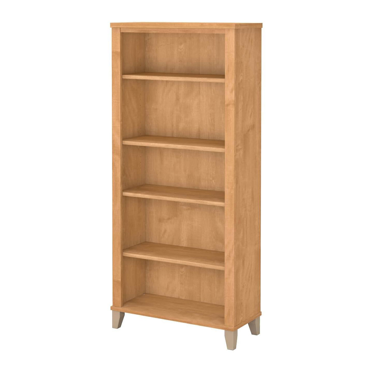 White 5 Shelf Bookcase D7134
