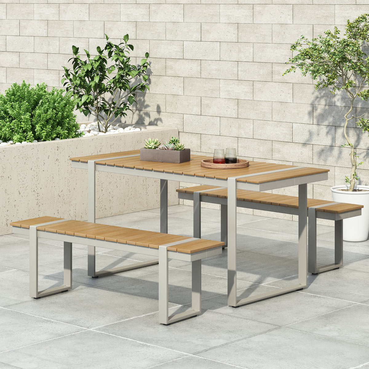 3 Piece Aluminum Picnic Set W916