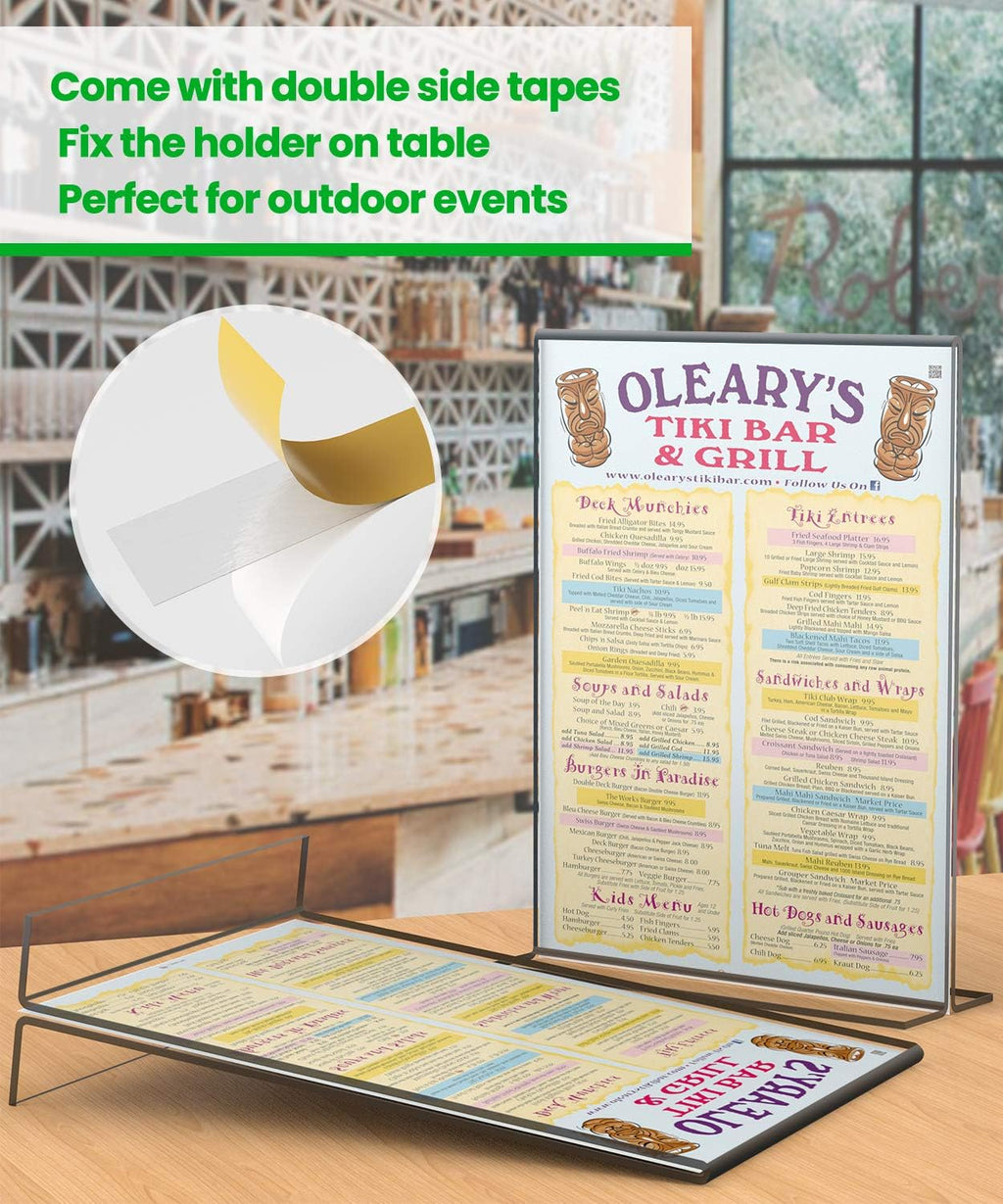 8 Pack Acrylic Sign Holder 8.5 x 11, Double-Sided Clear Plastic Display Stand V832817