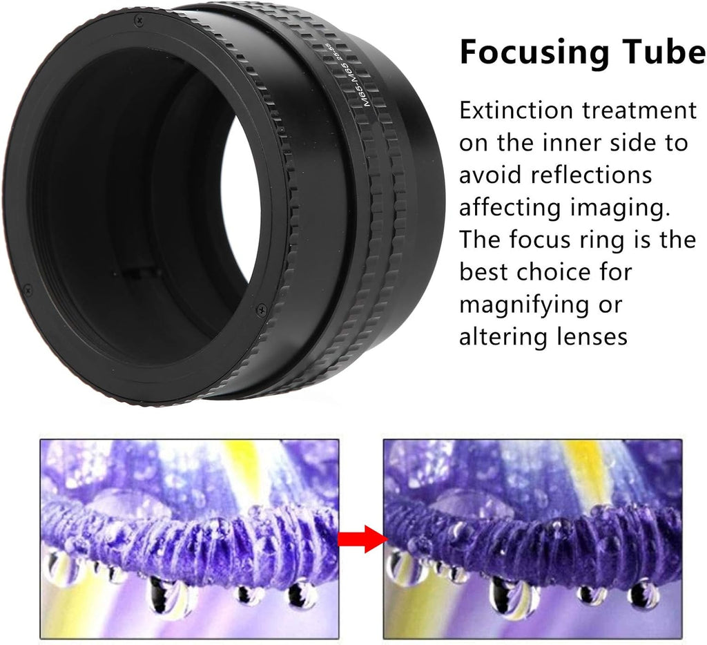 M65M65 2555mm Camera Adjustable Focusing Helicoid Adapter Macro Extension Tube Adapter Converter Connector P56045