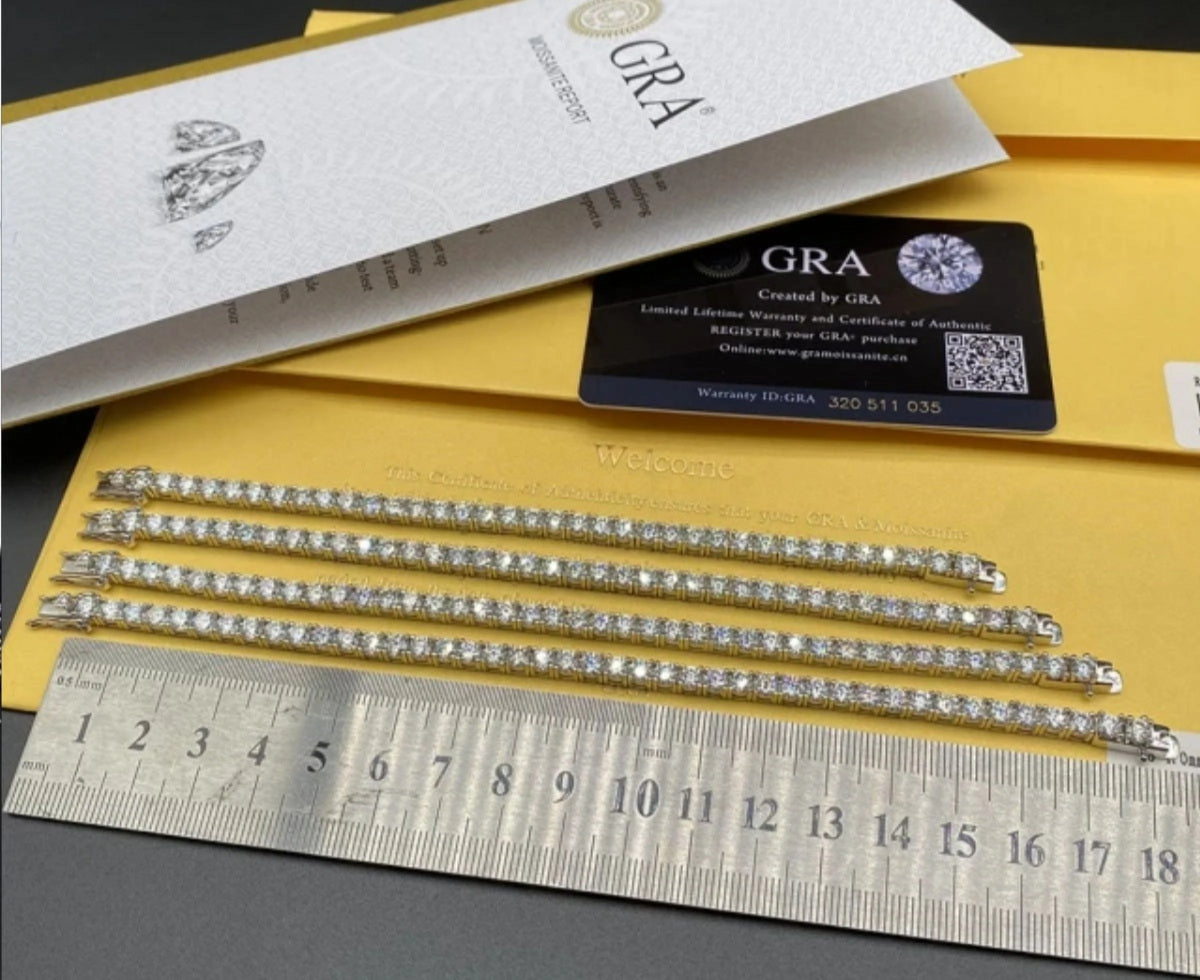Moissanite Tennis Bracelet F12655