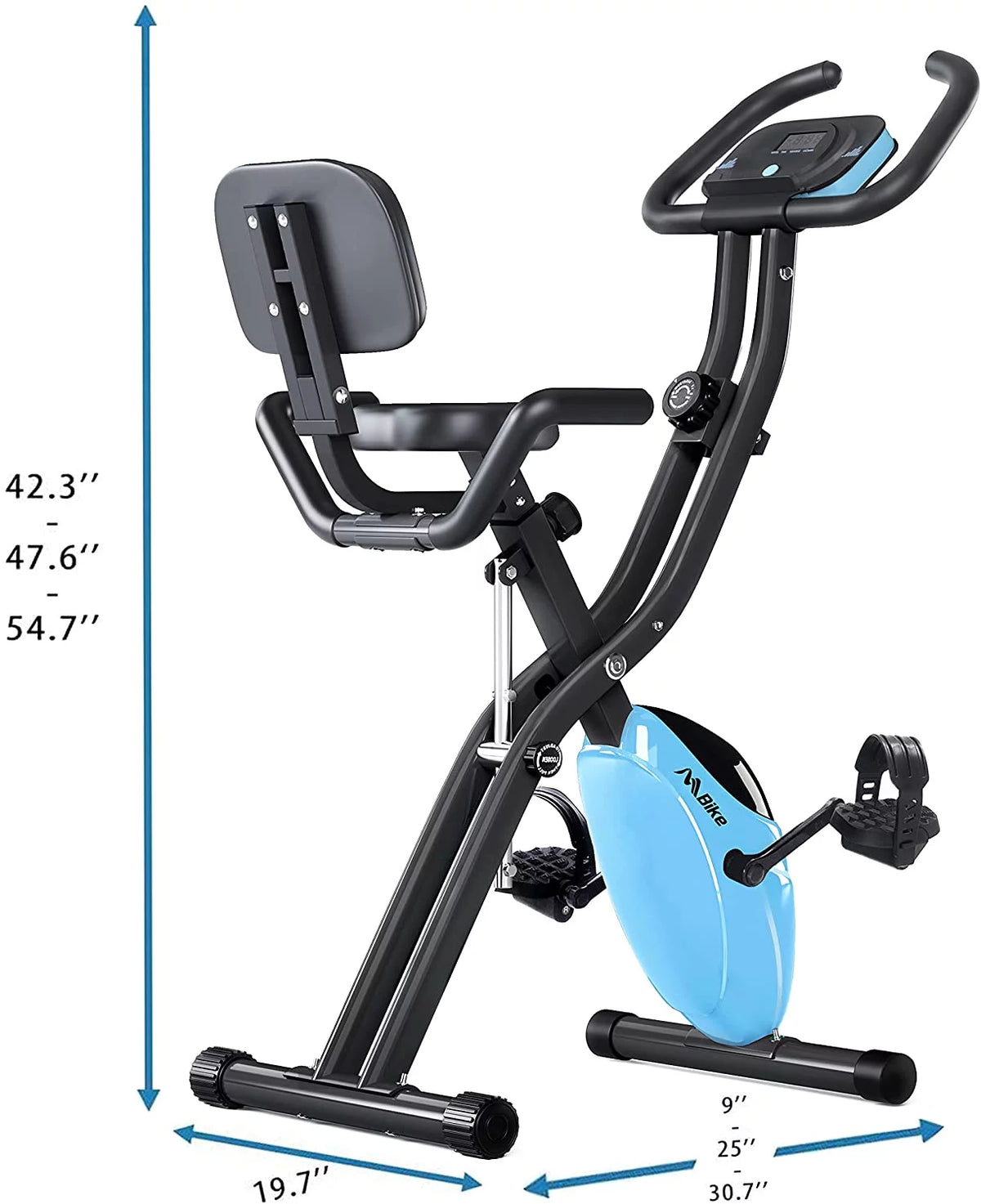 Folding Exercise Bike with 10-Level Adjustable Magnetic Resistance B7176