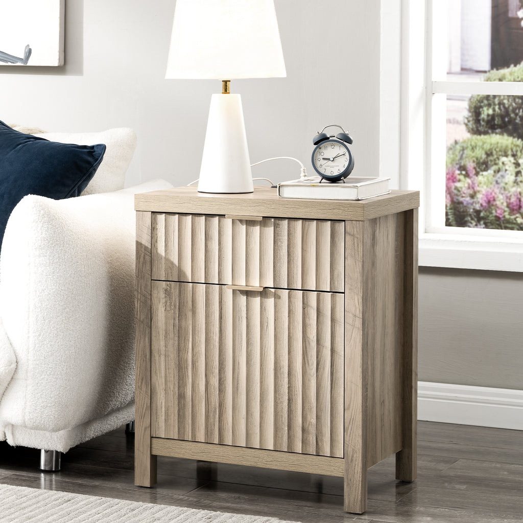 Set of 2 Nightstands with 2 Drawers S710493