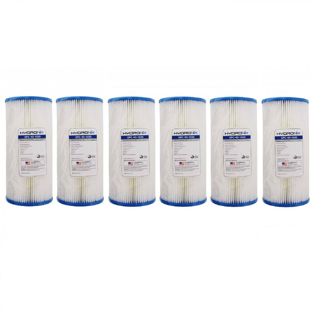 4.5 x 10-30 Micron Sediment Pleated Water Filter (6 Pack) L544