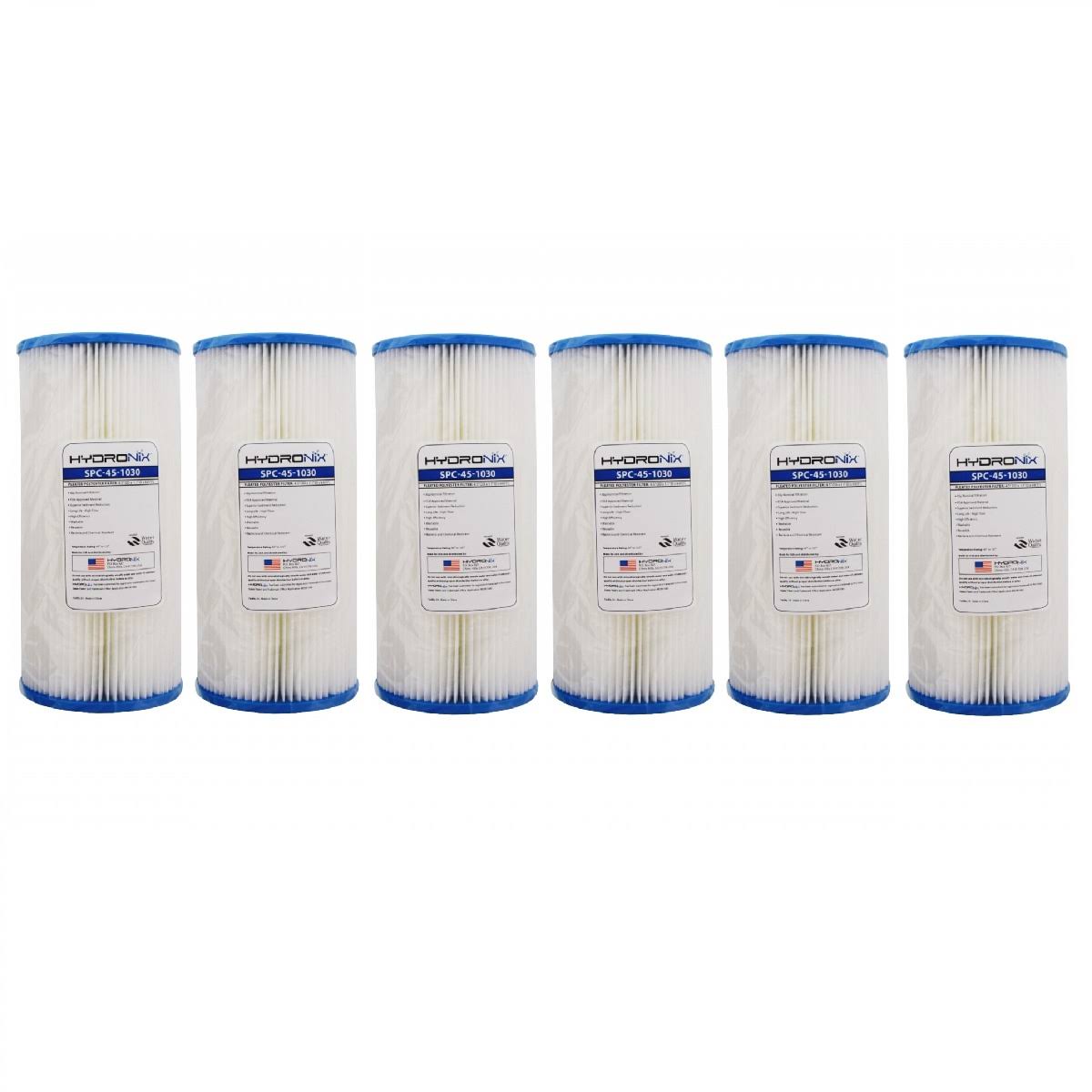 4.5 x 10-30 Micron Sediment Pleated Water Filter (6 Pack) L544