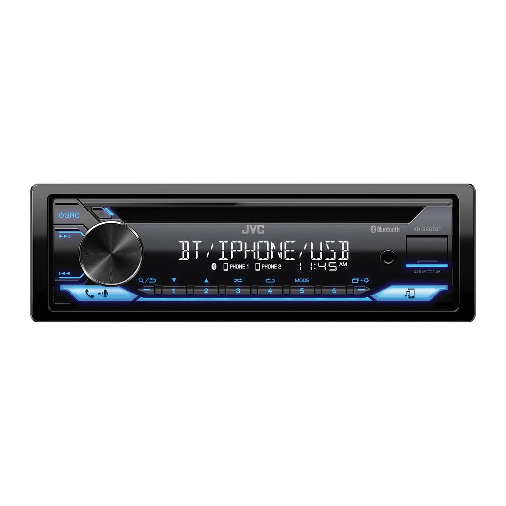 Single DIN Car Stereo CD Player with Bluetooth USB AM/FM Radio C950132