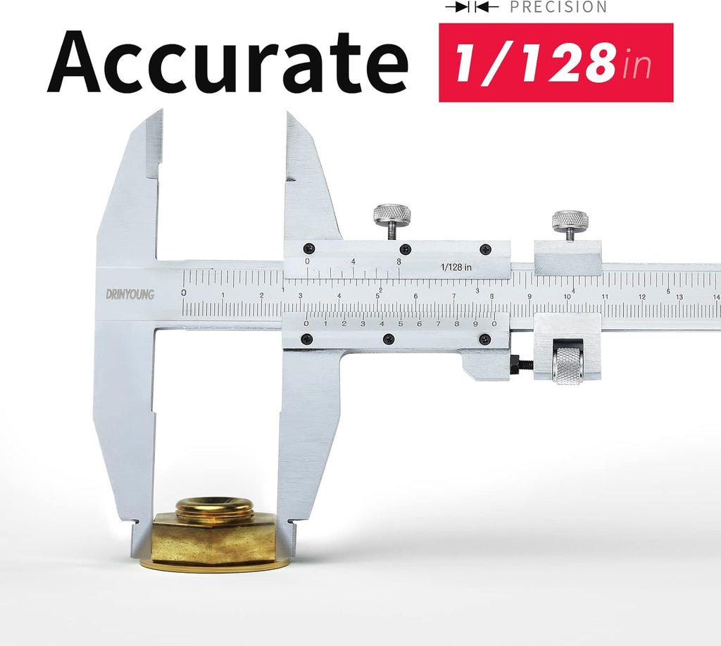 All-Metal Vernier Caliper Inch/Metric 0-12/0-300mm Range H140