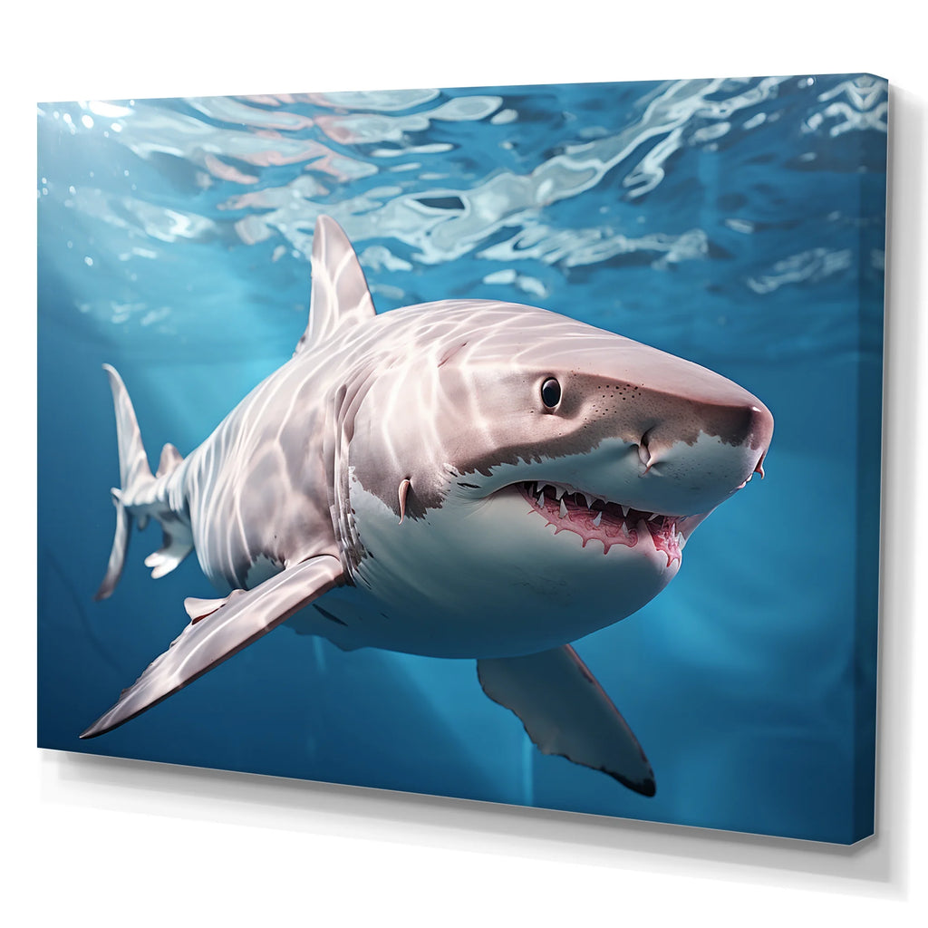 Shark Canvas Art Print B499