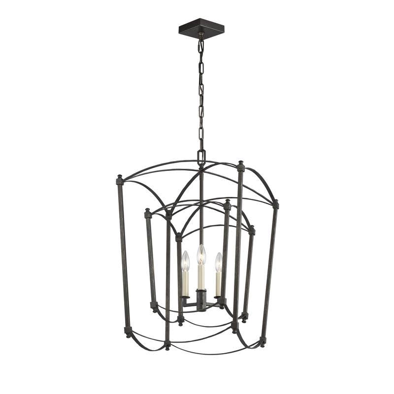 Polished Nickel 3 Light Lantern Q46990
