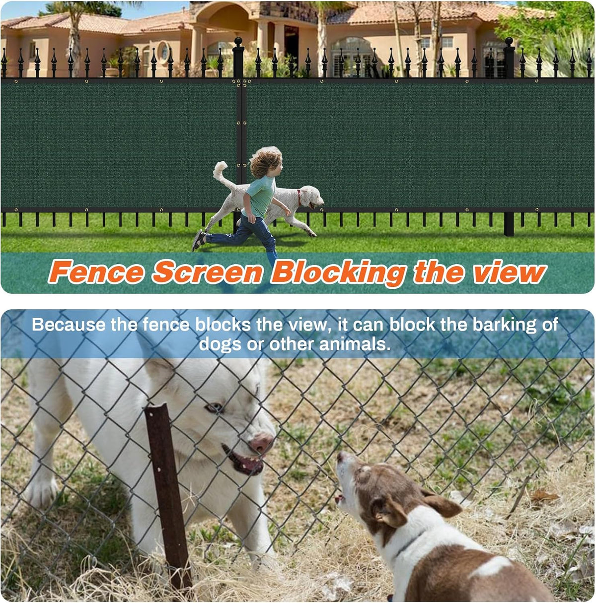 Green 5' x 25' Privacy Fence Screen T7908