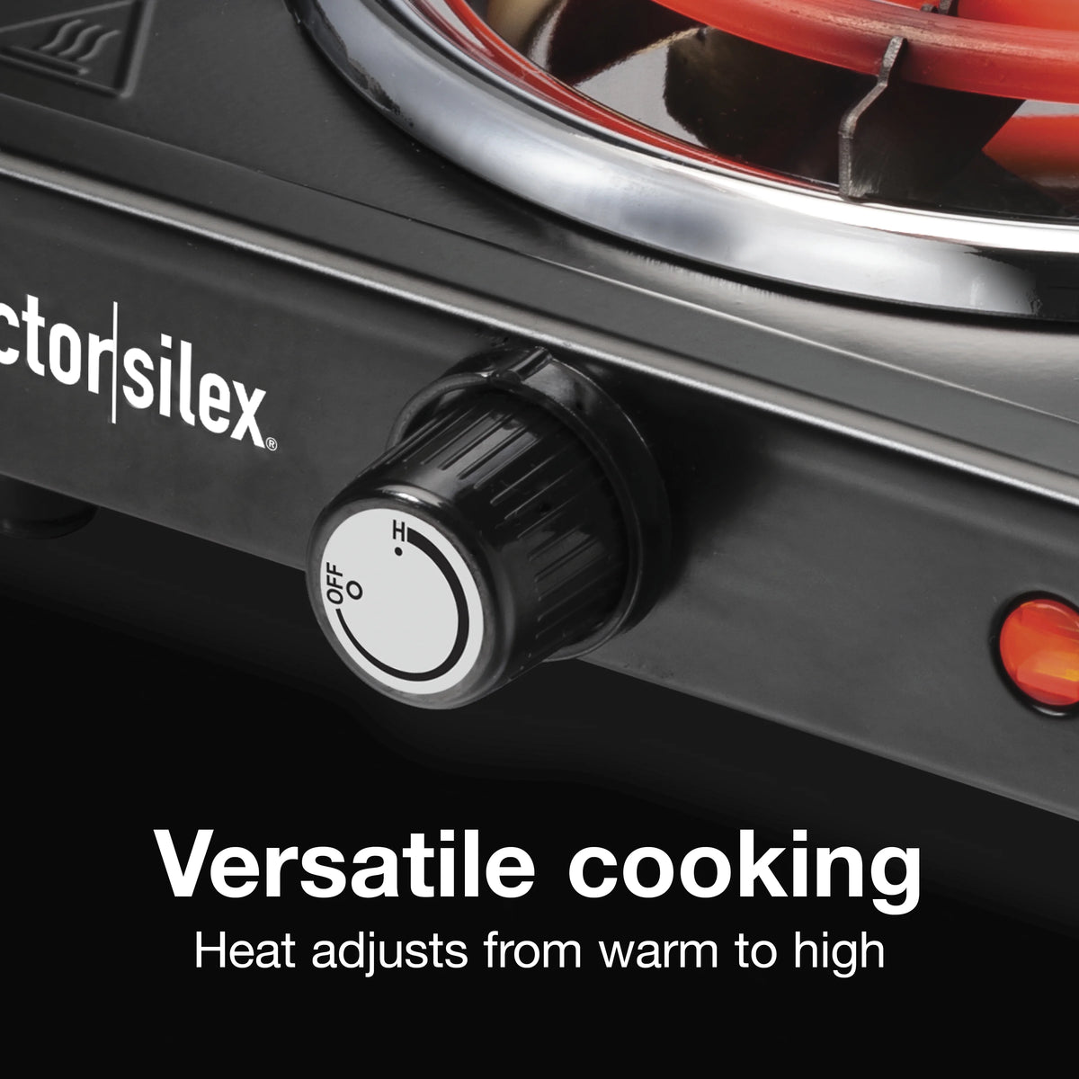 Single Burner Cooktop, Adjustable Temperature, Portable, Stainless Steel Plate Y213