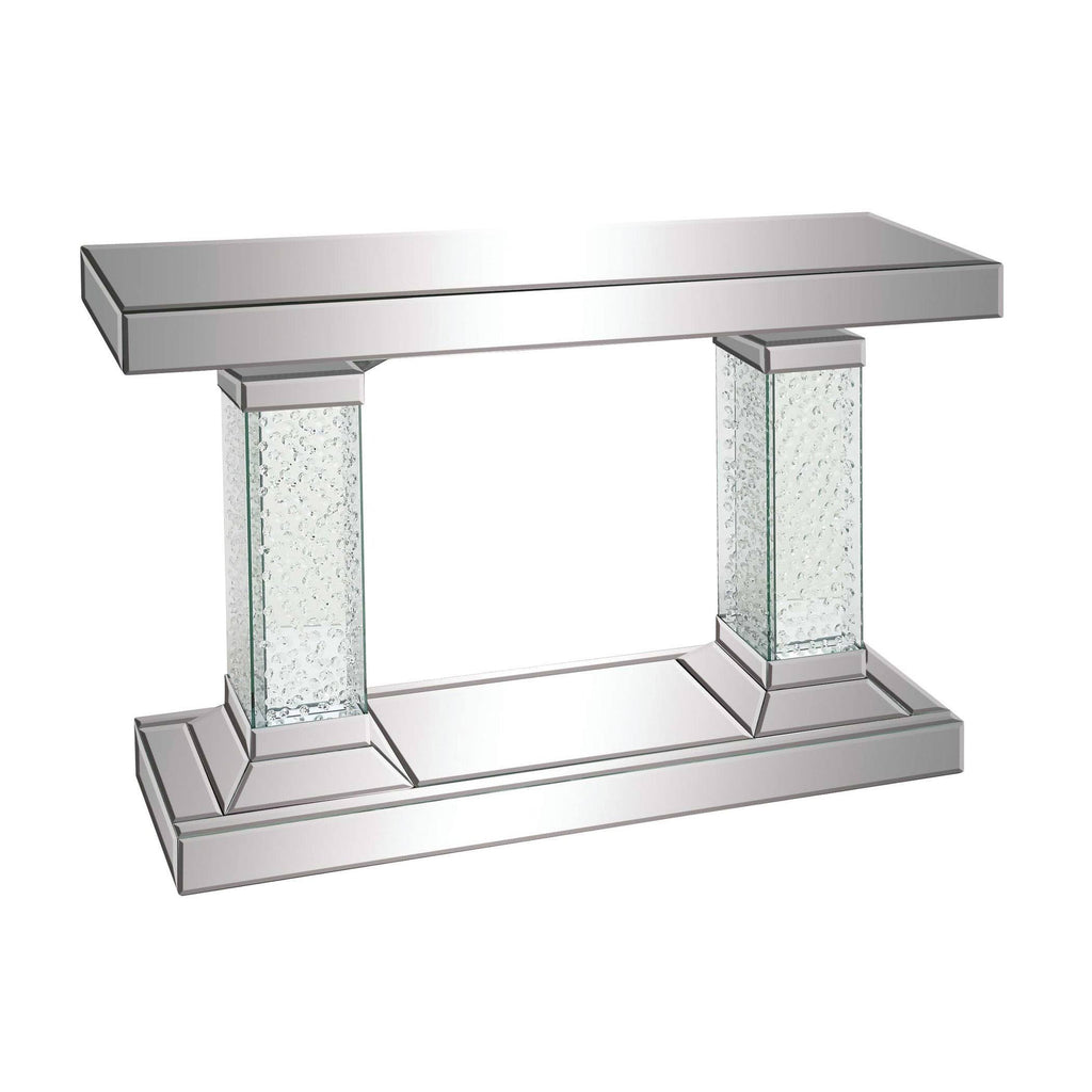 Crystal Pedestal Rectangular Console Table D160821