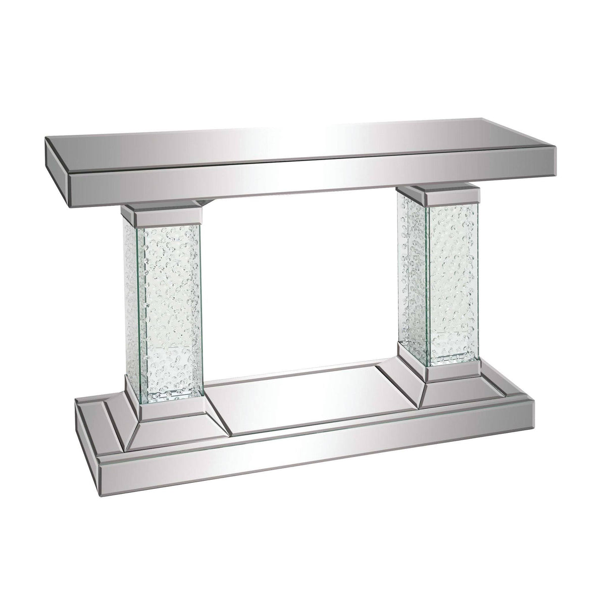 Crystal Pedestal Rectangular Console Table D160821
