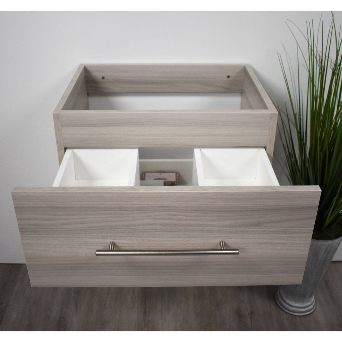 Ash Grey Wall-Mounted Floating Bathroom Vanity Cabinet G7117