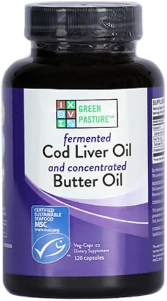 120 Capsules Cod Liver Oil and Butter Oil Blend U558