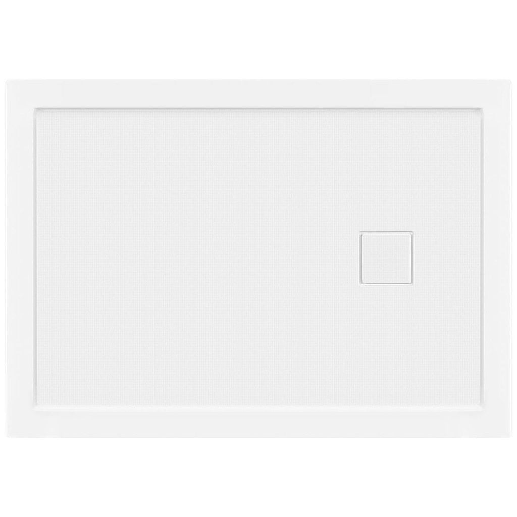 48x22x34x22 Shower Base Pan Left Double Threshold Right Drain D40978