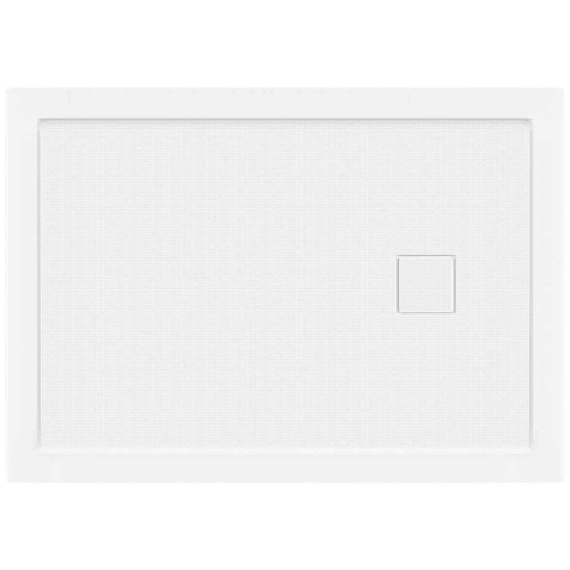 48x22x34x22 Shower Base Pan Left Double Threshold Right Drain D40978