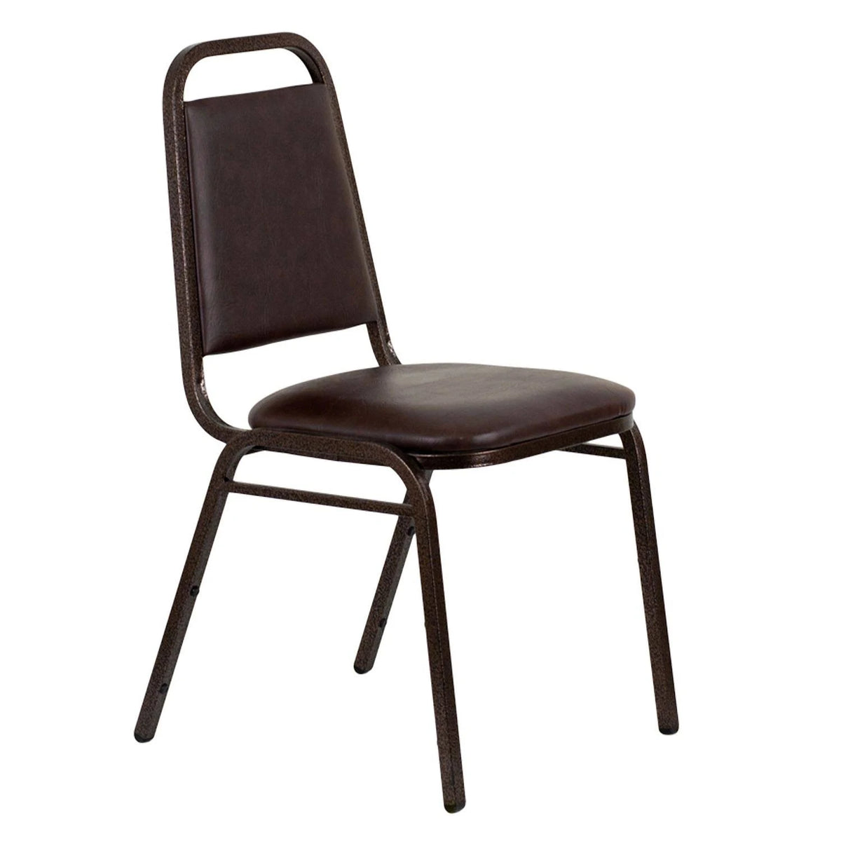 4 Pack Brown Vinyl Stacking Banquet Chair M7586