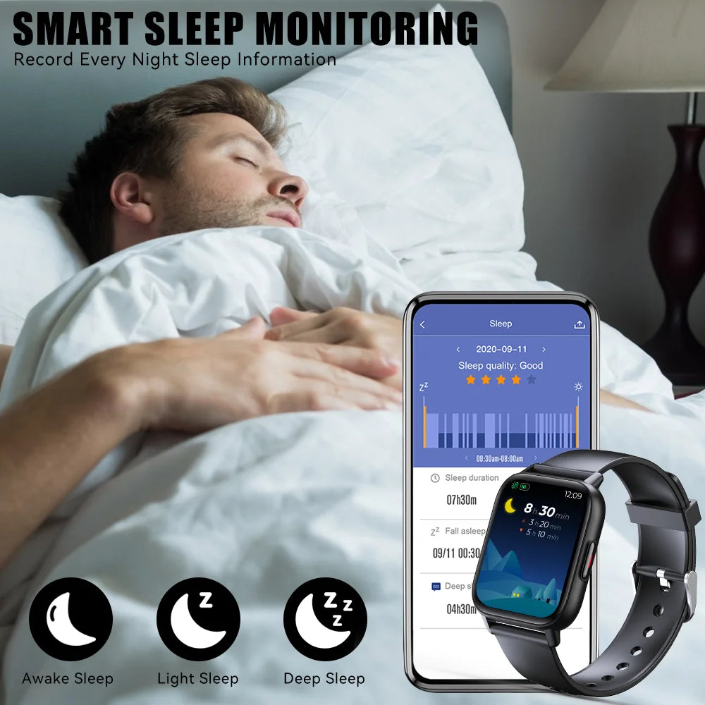 Smart Watch with LED Flashlight and Fitness Tracker C1733