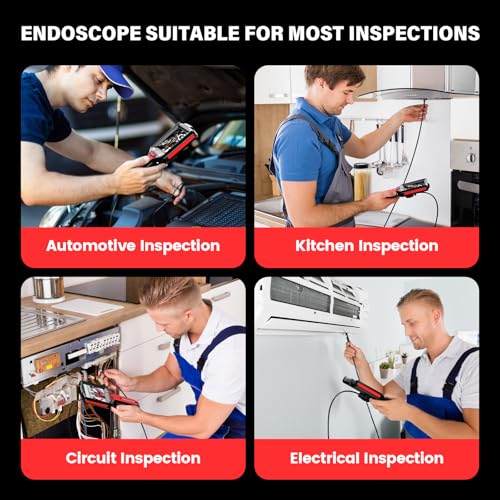 5" Waterproof Dual-Lens Borescope Endoscope Camera with Light Z46745