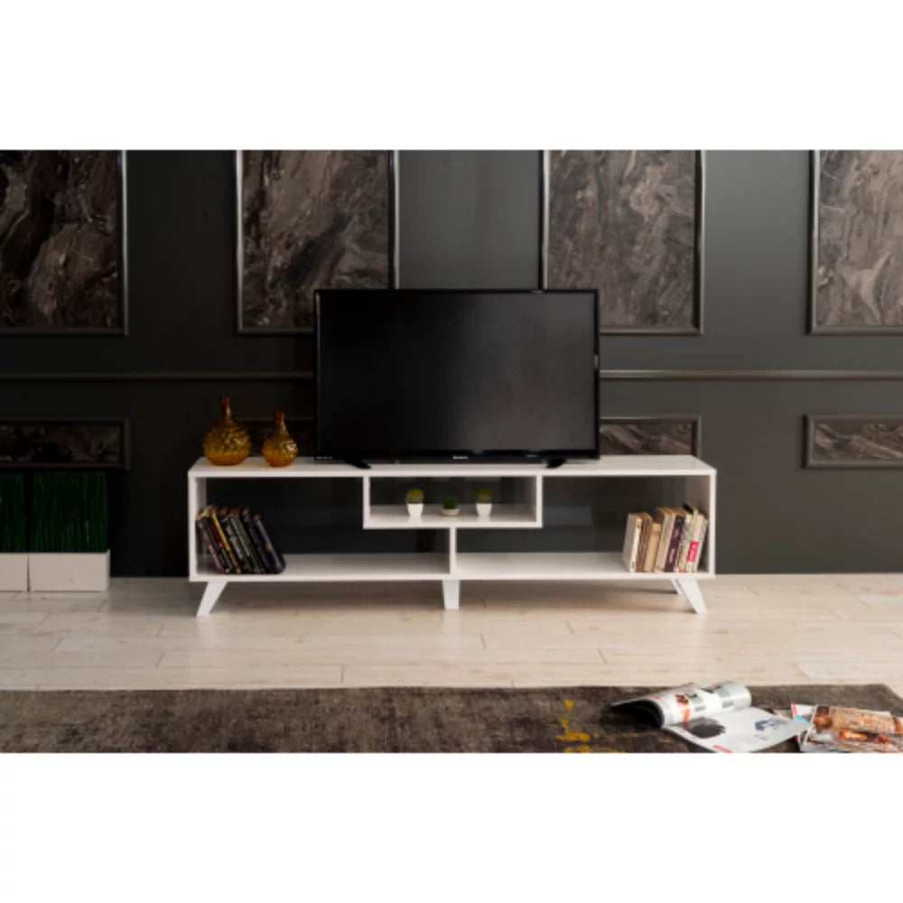 White 67 inch Tv Stand T3870