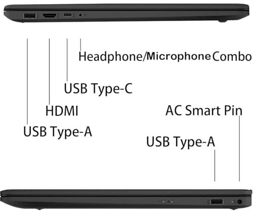 17.3'' IPS FHD Anti-Glare Display Laptop, AMD Ryzen 7 5700U, 64GB RAM, 2 TB SSD, Black M6394