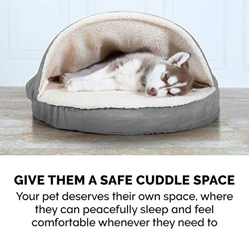 Pink 26-inch Round Cooling Gel Dog Bed with Removable Washable Cover G951890