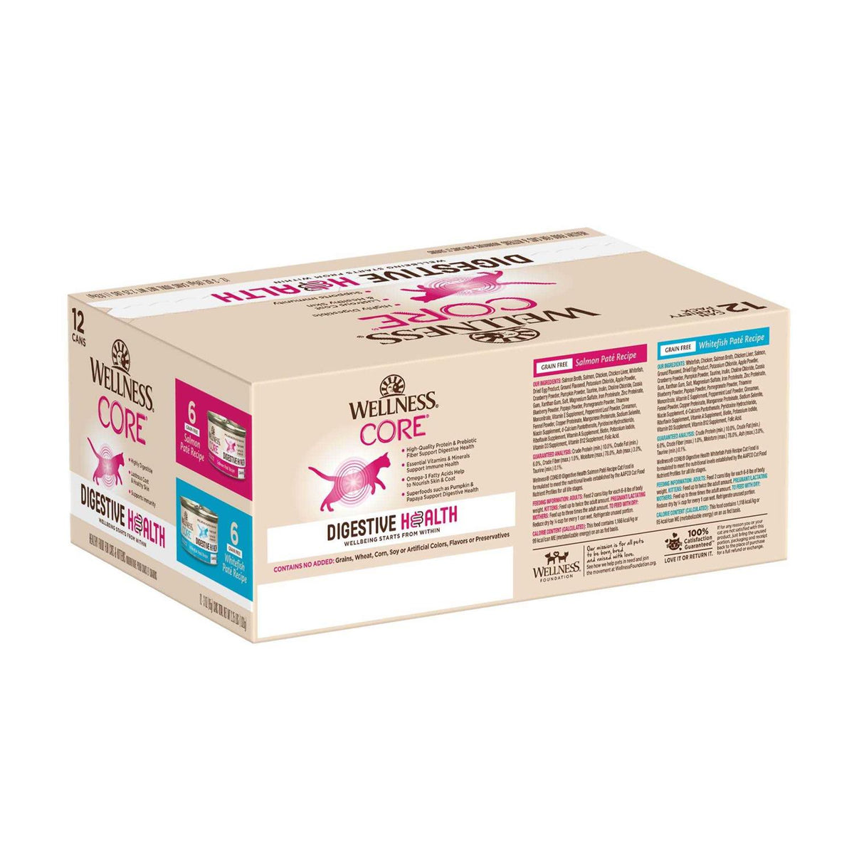 Salmon & Whitefish Pate Variety Pack Wet Cat Food S6345