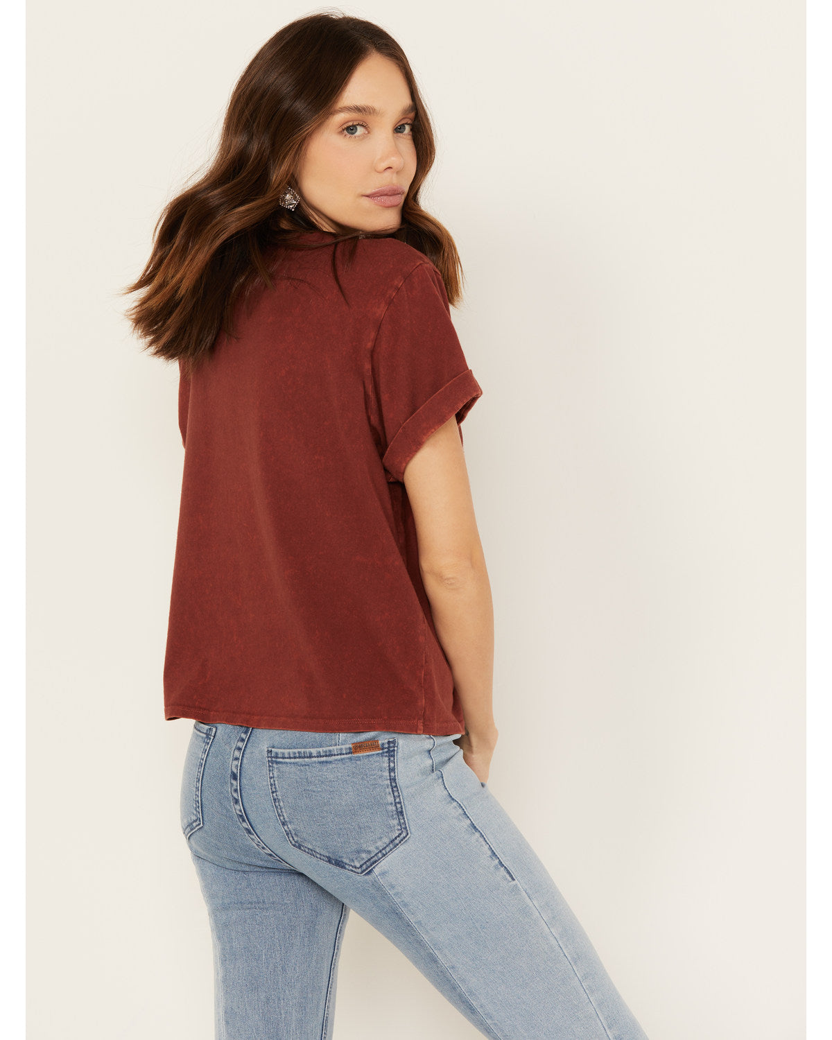 Rust Copper Short Sleeve Graphic Tee E371542