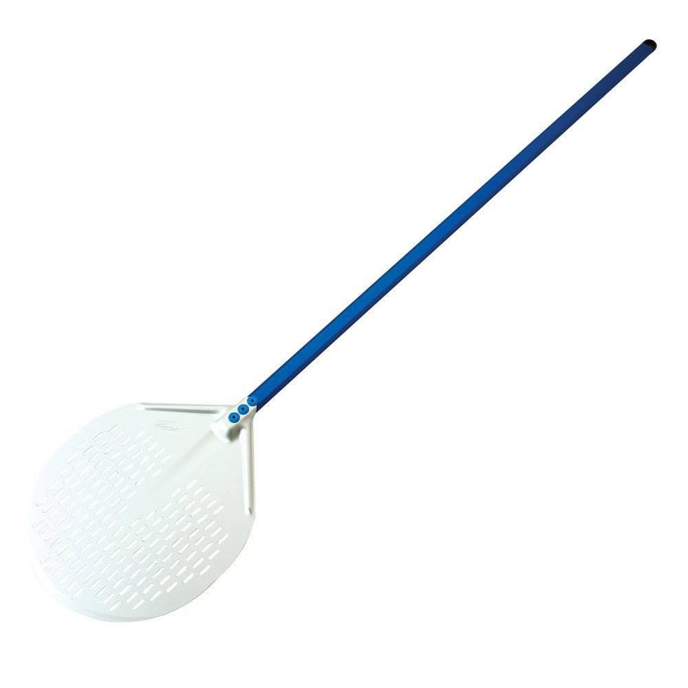13-inch Perforated Circular Pizza Peel with 47-inch Handle K398