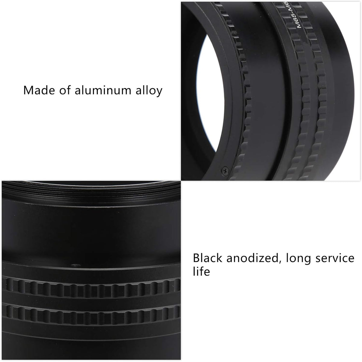 M65M65 2555mm Camera Adjustable Focusing Helicoid Adapter Macro Extension Tube Adapter Converter Connector P56045