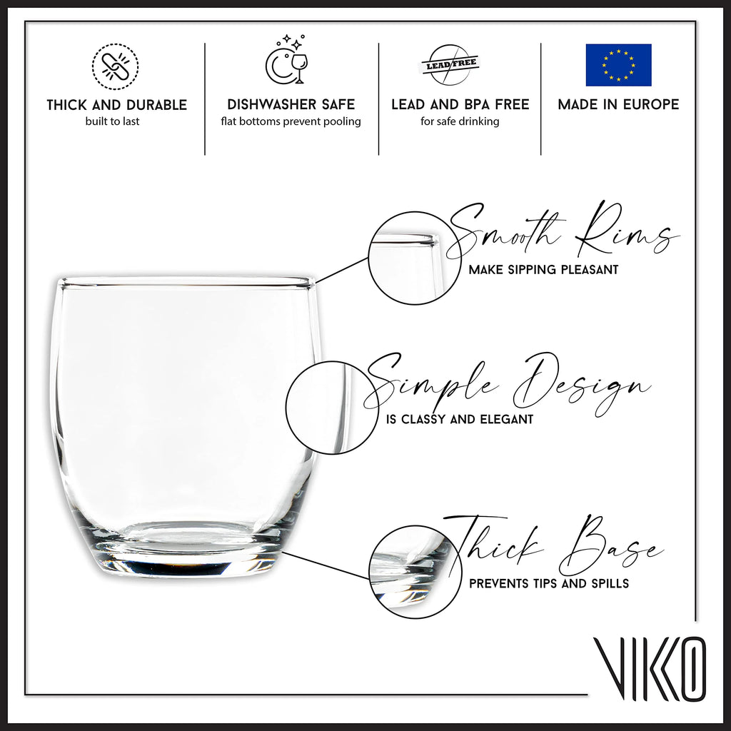 8.3 Ounce Clear Glass Tumblers Set of Six Y59989