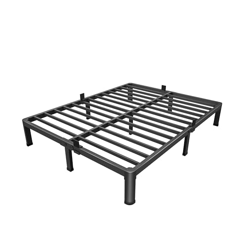 18 Inch Full Size Metal Platform Bed Frame with Under-Bed Storage G417