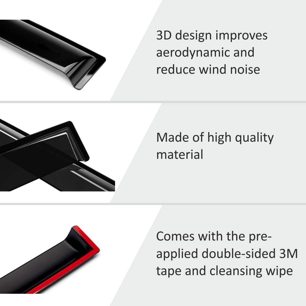4 Pieces Rain Guards for Jeep Renegade K5560