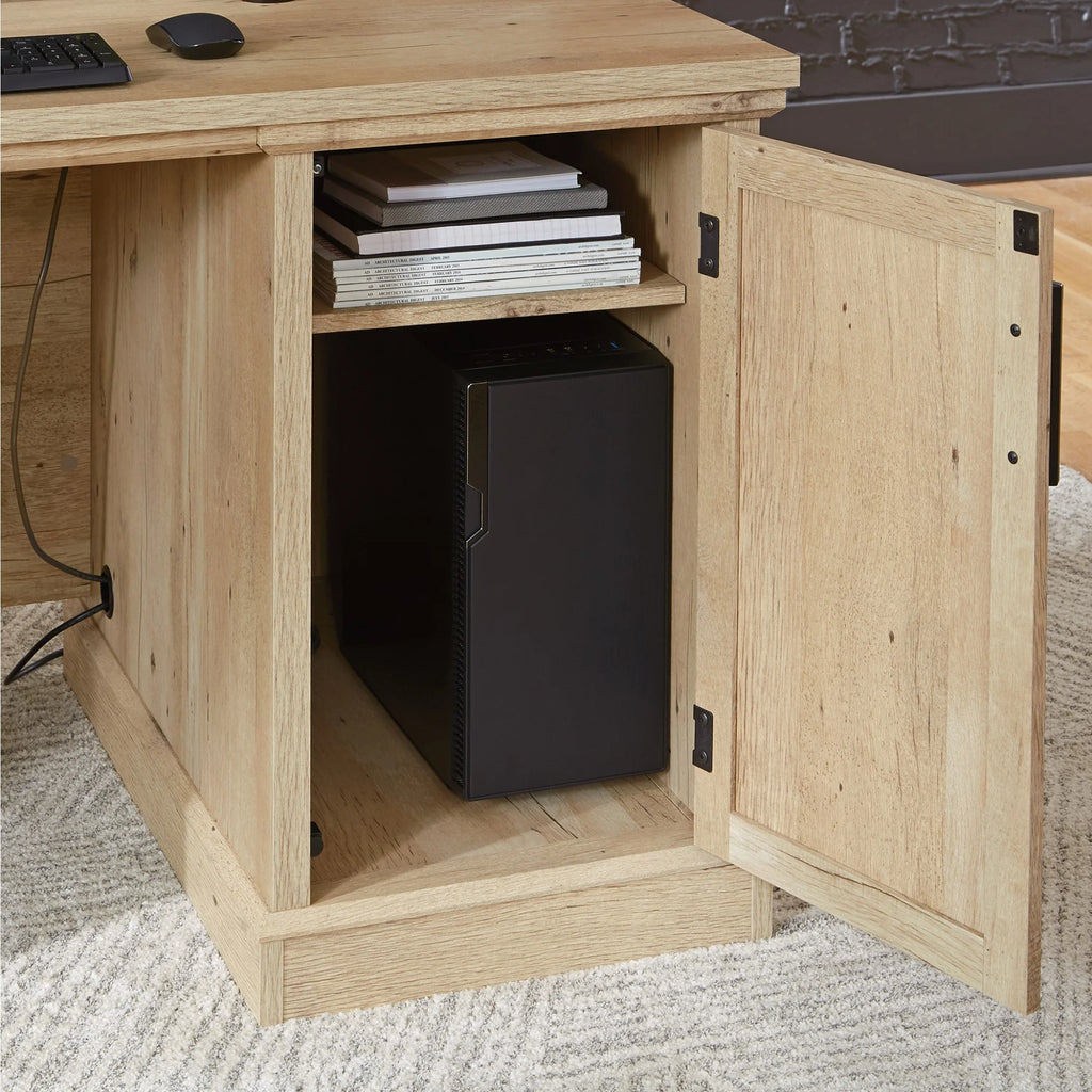 60" Engineered Wood Double Pedestal Desk F8293