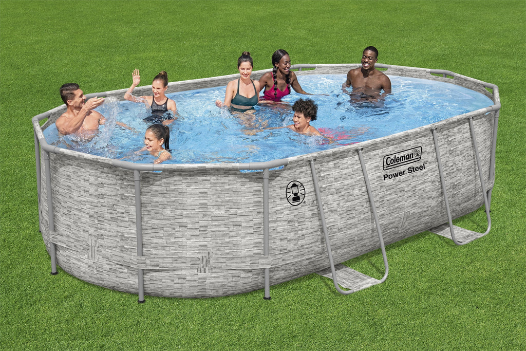 16 ft. x 10 ft. x 42 in. Oval Metal Frame Above Ground Pool Set S2816
