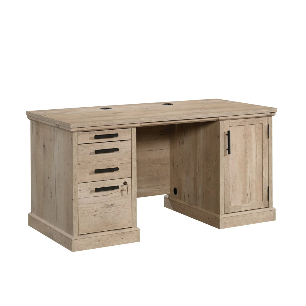 60" Engineered Wood Double Pedestal Desk F8293