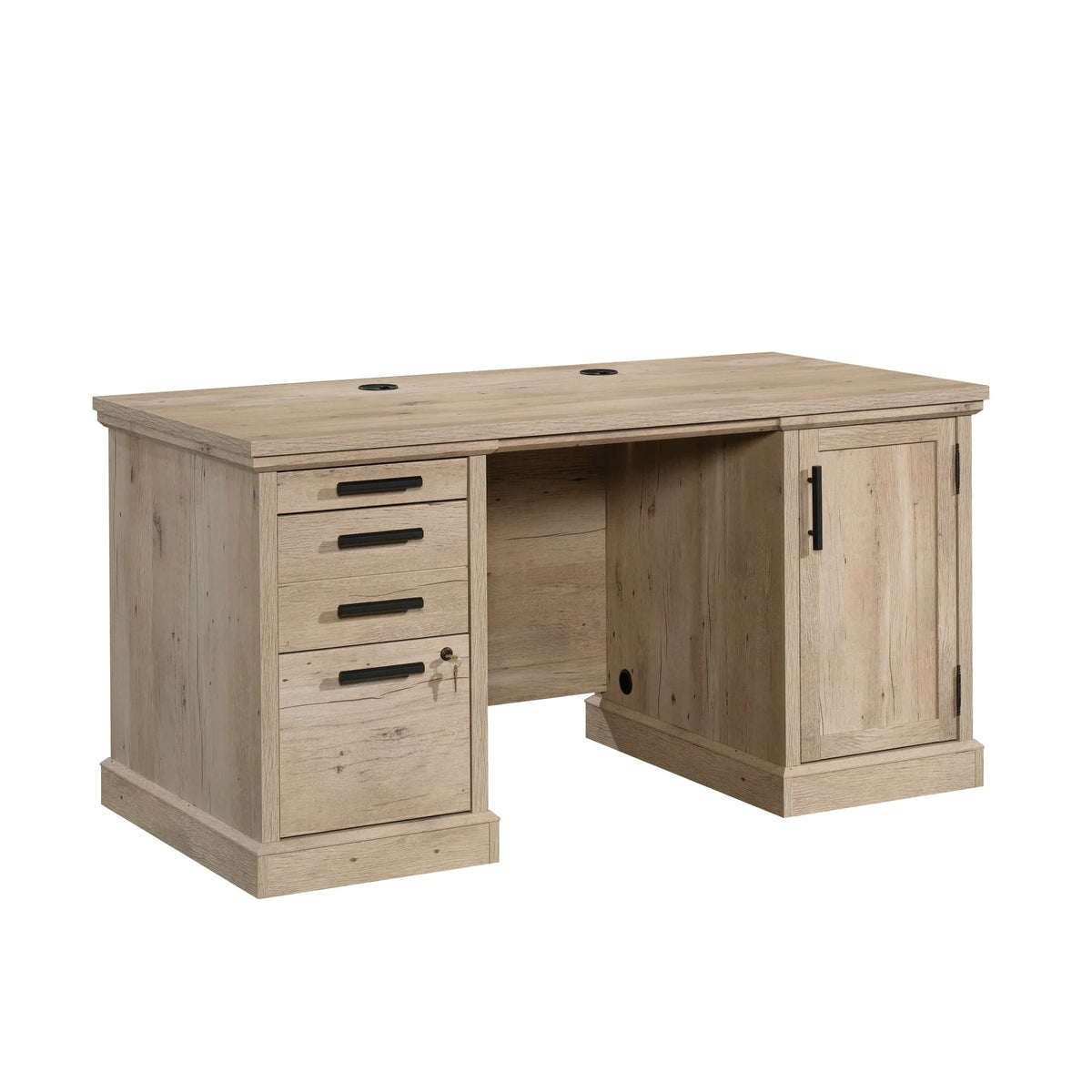 60" Engineered Wood Double Pedestal Desk F8293
