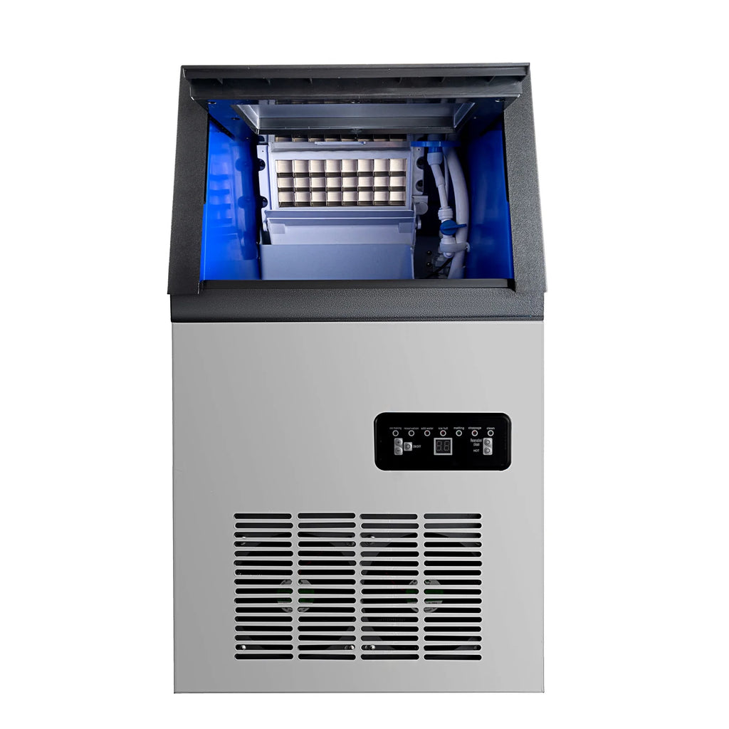 Commercial Ice Maker Machine 90LBS/24H Stainless Steel Freestanding T267289