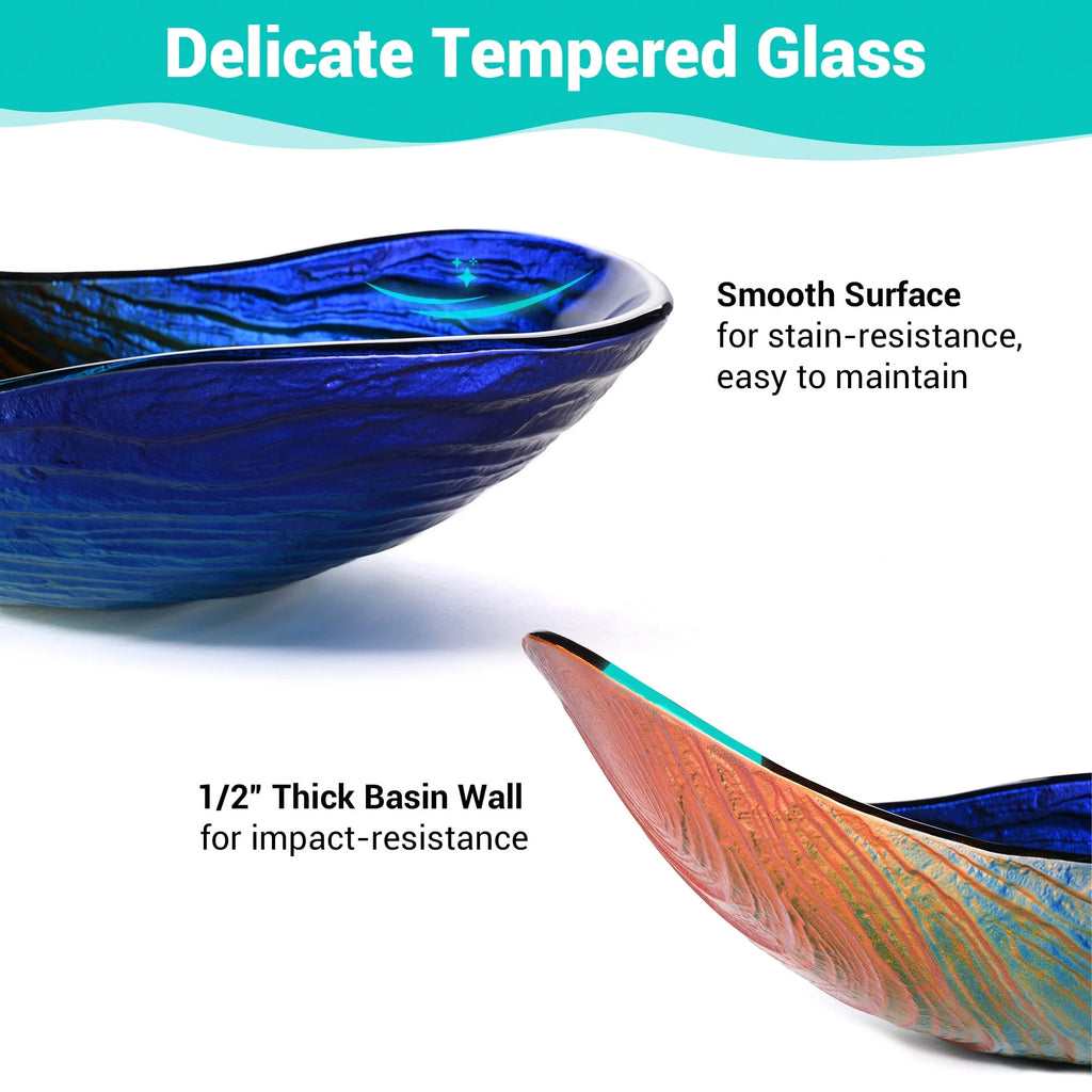 Round Tempered Glass Vessel Sink H892198