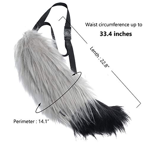 Plush Tail and Ears Faux Fur Animal Fox Wolf Costume Kit E54456