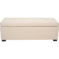Taupe Tufted Storage Bench Q8277