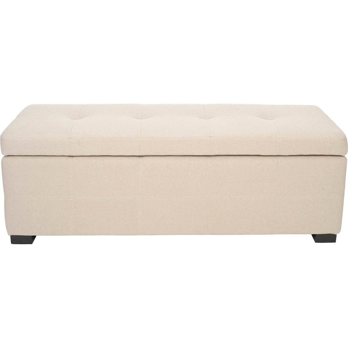 Taupe Tufted Storage Bench Q8277