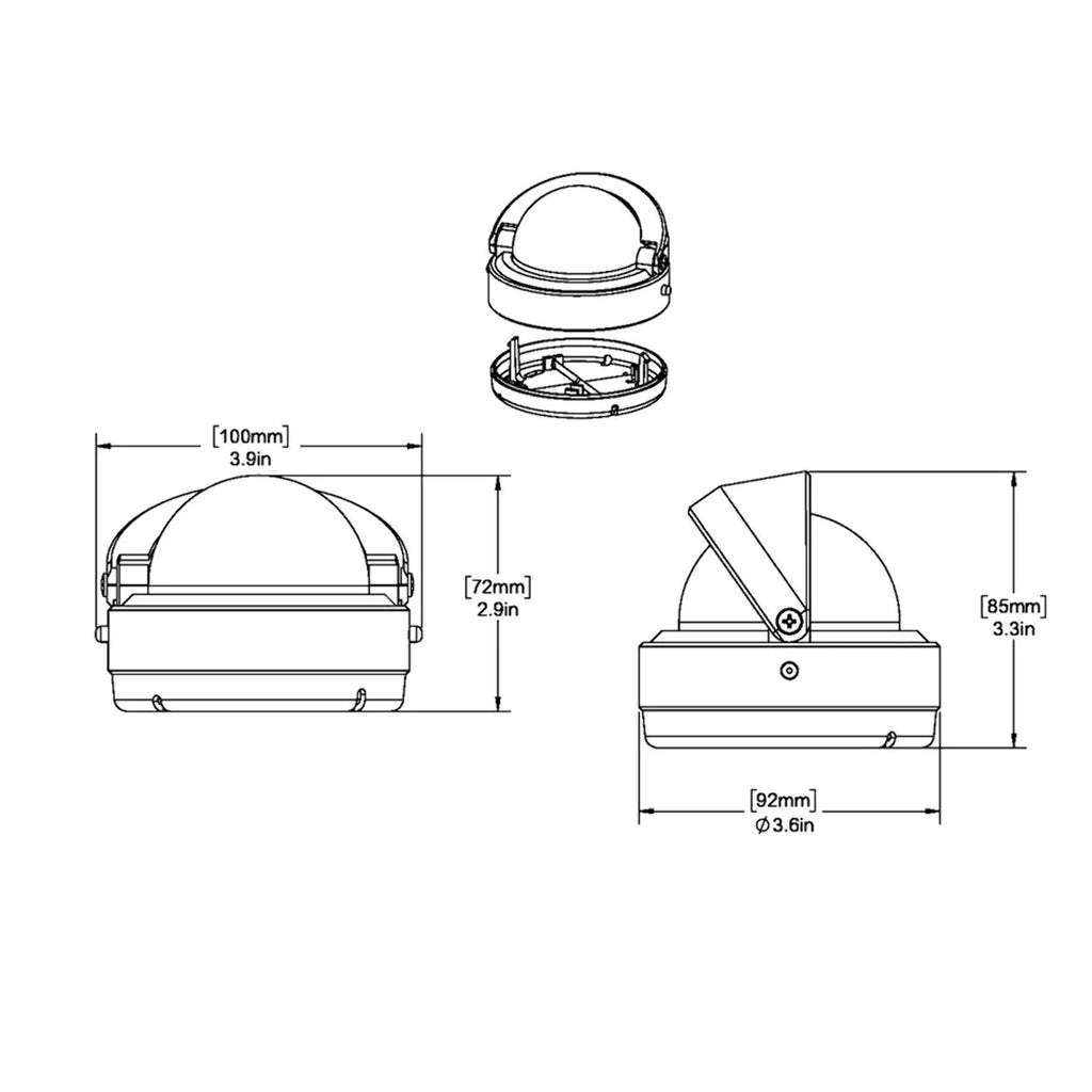 Surface Mount Compass, 2.75" Dial M5992