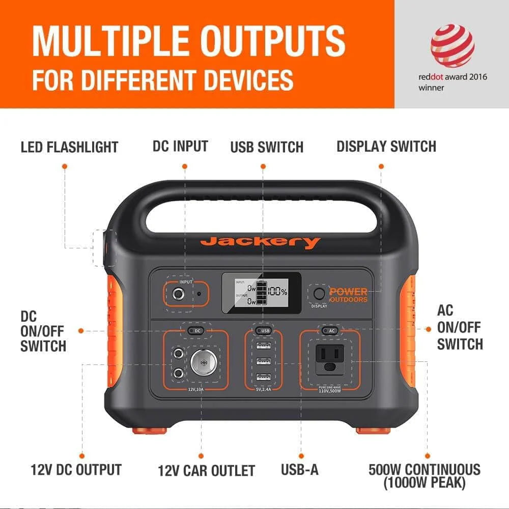 Portable Power Station 550 Wh Lithium-ion Battery 500W Output M5140