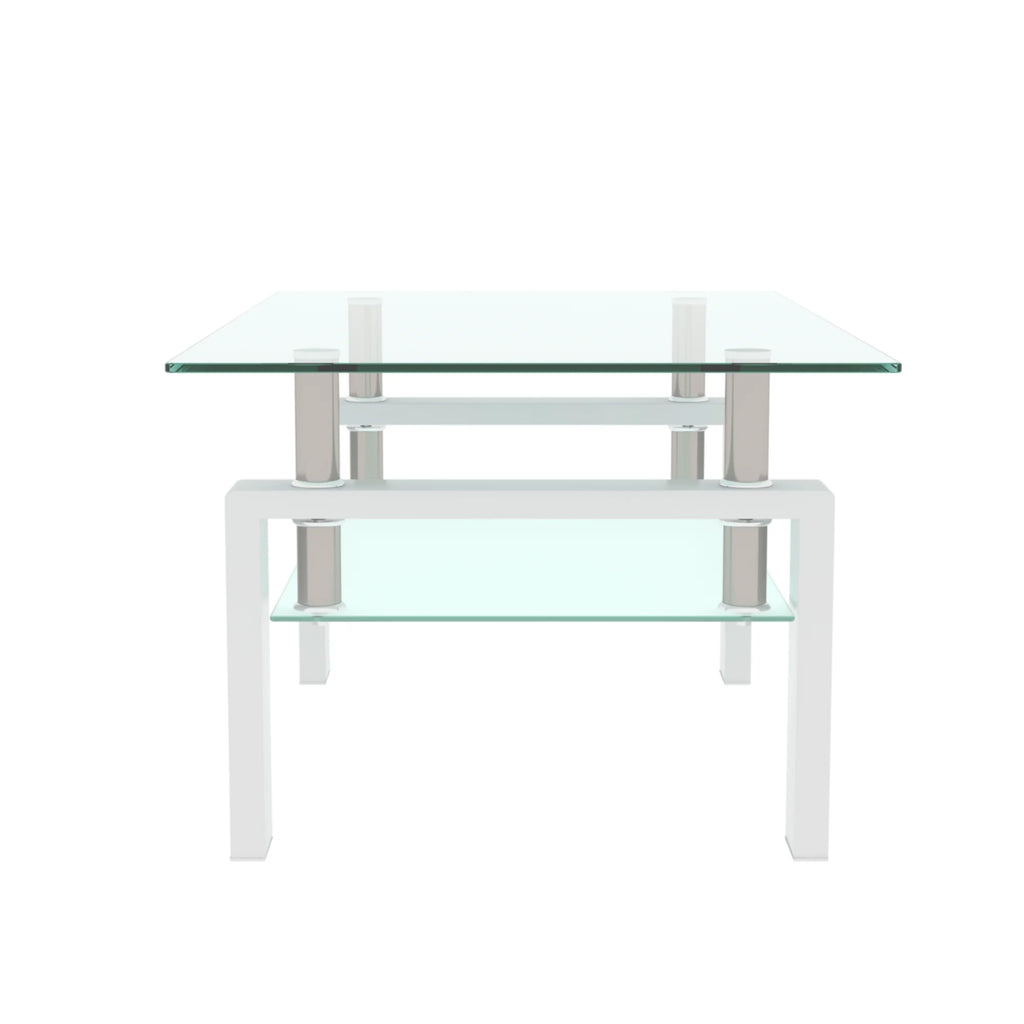 White Glass Top Coffee Table P8985