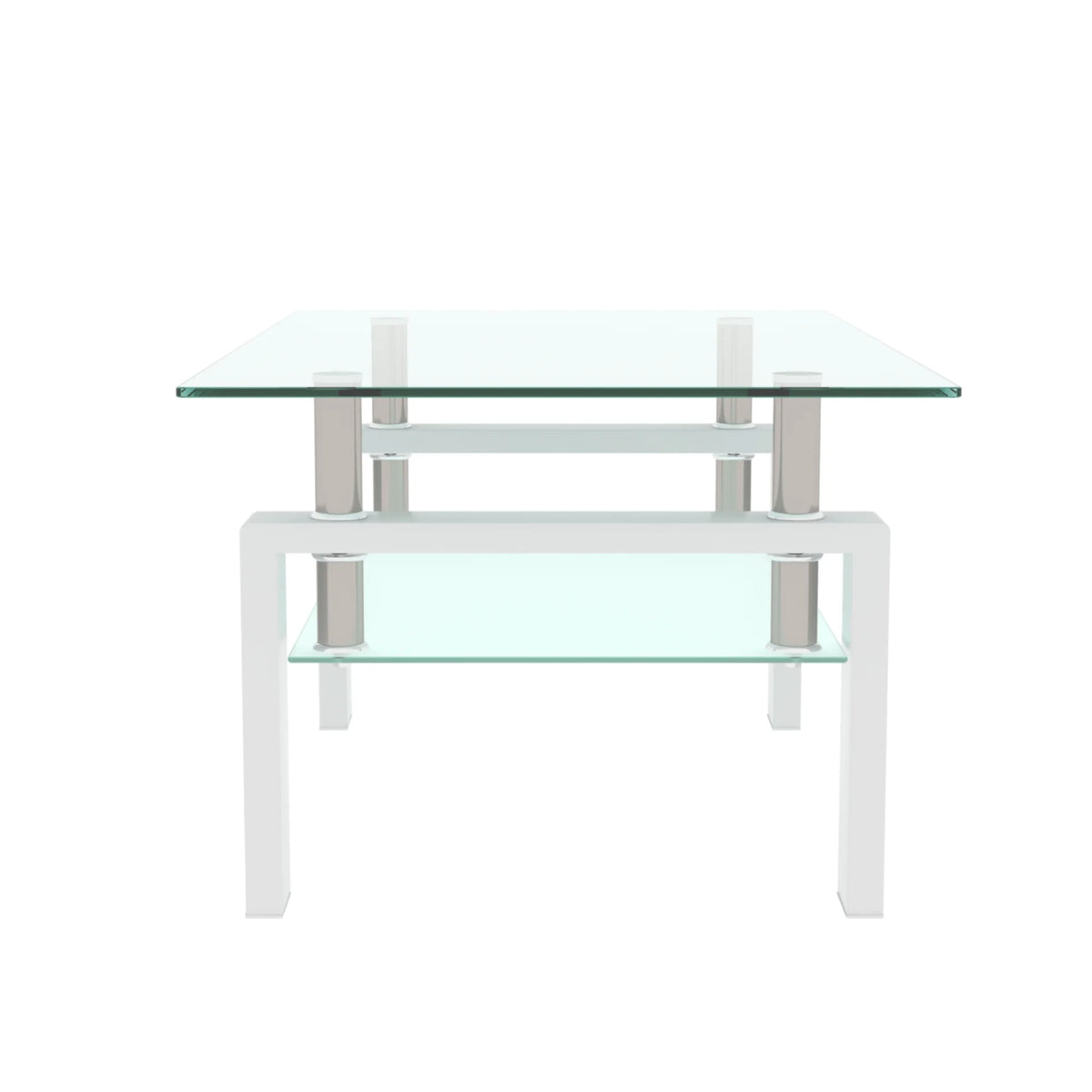 White Glass Top Coffee Table P8985