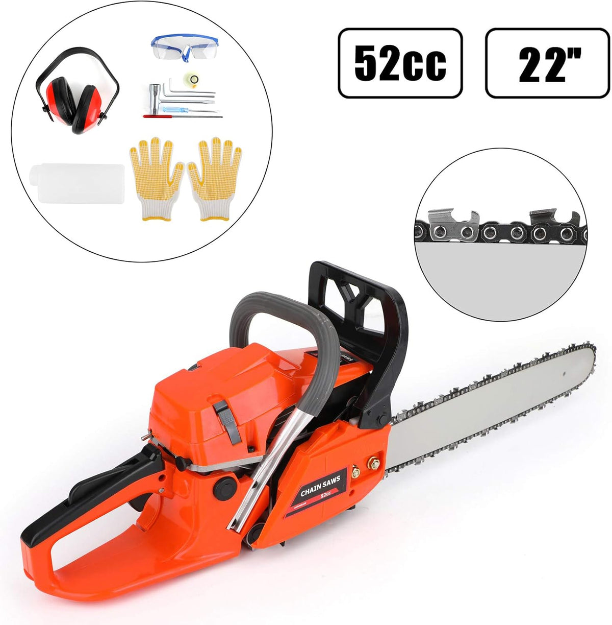 22 Inch 52cc Gas Chainsaw R984999