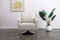Swivel Teddy Fabric Accent Chair with Metal Base B27460